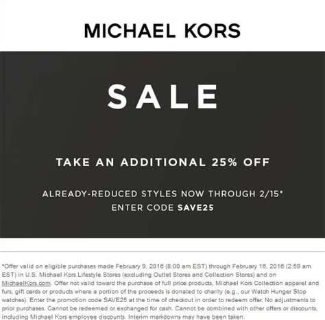 michael kors aktions code|Michael Kors outlet discount code.